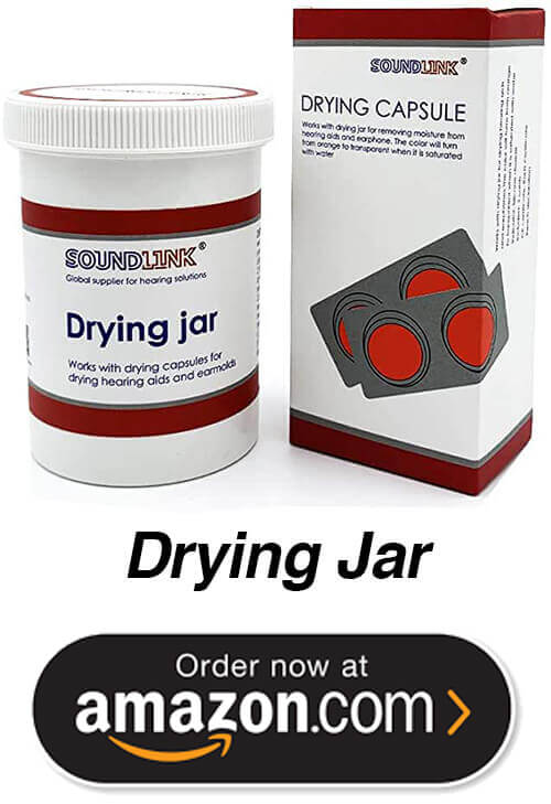 hearing aid drying jar