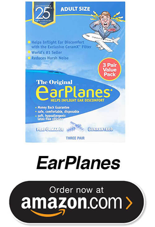 earplanes ear plugs to help with clogged ears in airplanes