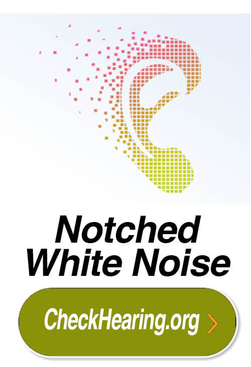 white noise notched sound therapy for tinnitus