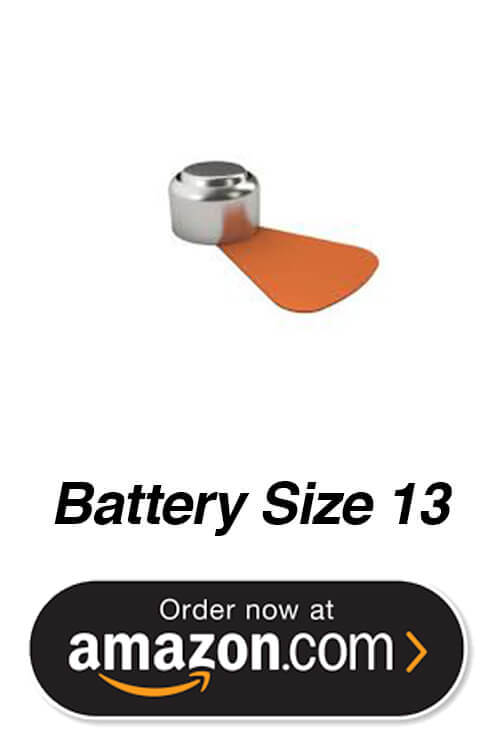 hearing aid size 13 battery